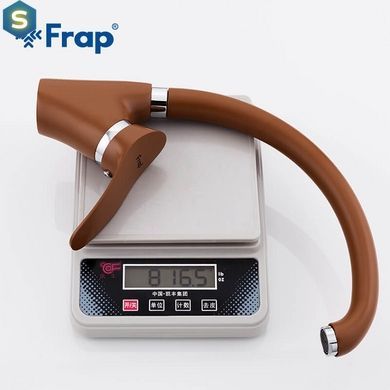 F4101-14 (F41) Змішувач для кухні U гайка &Oslash;40 коричневий Frap 1/10, Цемент матовий