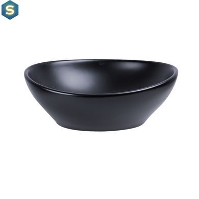 Умывальник Qtap Dove 410х335х145 Black matt QT06116062AMB, Черный матовый