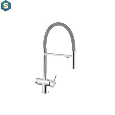 Смеситель для кухни с подключением к фильтру Kroner KRP Edelstahl Klassisch - ESG03815GRA CV027934, Нержавеющая сталь