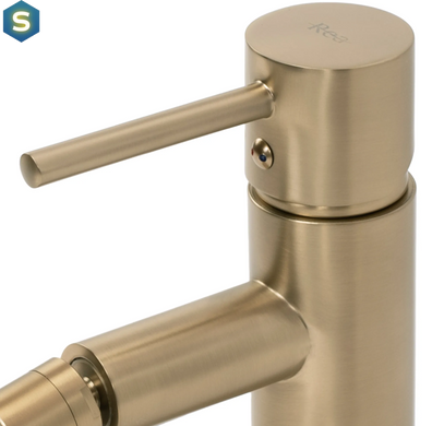 Смеситель для биде Rea Tess brushed gold REA-B7010, Золотой