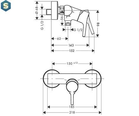 Смеситель для душа Hansgrohe Talis S 72600000