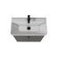 Тумба Мойдодир Simple Graphite 70-U з умивальником River 70 графітова універсальна, Графит