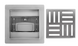 Трап для душа Rea Cross 12x12 nickiel brushed REA-G6200