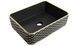 Умивальник Mexen Catia black matt diamond gold накладний MEX-21314879, Золотий