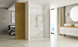 Душевая дверь Rea Hugo 120 распашная brushed gold REA-K6610+REA-K8411, прозрачный, золотой