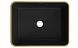 Умивальник Mexen Catia black matt diamond gold накладний MEX-21314879, Золотий