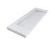 Умивальник Miraggio Olmos 1500 глянсовий з литого мармуру 1499x529x150 00114001, Білий