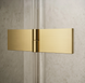Распашная душевая дверь Rea Atlas 100x200 правая brushed gold REA-K4675, прозрачный, золотой