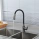 Смеситель для кухни с гибким изливом Frap F4044-9, Графитовый хром