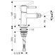 Змішувач для біде Hansgrohe Talis Classic 14120000