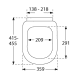 Сиденье для унитаза Villeroy & Boch Subway 9M55S101, Белый