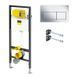 Комплект инсталляция Viega Prevista Dry 771973 + унитаз Laufen Pro Rimless H8619570000001 с сидением Soft Close, Белый