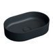 Умывальник Omnires Ovo 55x36 black lava OVOUNBLV, Черный матовый