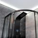 Душевая кабина Dusel EF-182B Black Matt 100x100, Черный матовый, прозрачный, черный матовый, 100x100