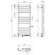 Электрический полотенцесушитель Navin Avalon 480x1200 Sensor правая, белая 10-043153-5010, Белый, Правое, Электронный