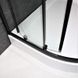 Душевая кабина Dusel EF-182B Black Matt 100x100, Черный матовый, прозрачный, черный матовый, 100x100