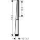 Ручной душ Hansgrohe Rainfinity 1jet EcoSmart Matt Black 26867670