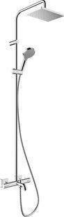 Душова система Hansgrohe Vernis Shape Showerpipe 230 1jet EcoSmart з термостатом Chrome 26098000