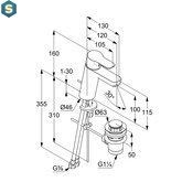 Змішувач для умивальника Kludi Pure&Easy 372909165, Білий