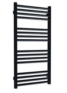 Полотенцесушитель водяной Terma Fiona 900x530 WGFIN090053K9M5SX, Черный матовый