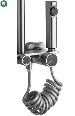 Душова система Rea Helix nikiel brushed з виливом REA-P6622, Зелений матовий