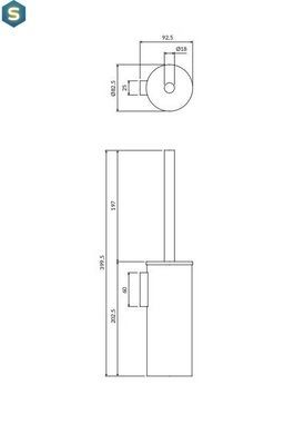 Ершик для унитаза Omnires Modern Project никель MP60621NI, Зеленый матовый
