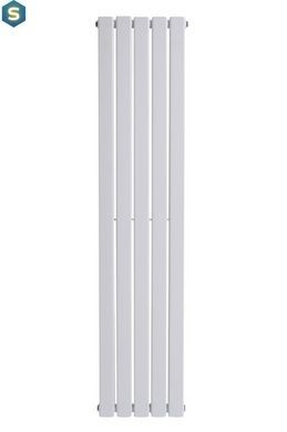 Дизайнерський вертикальний радіатор опалення Arttidesign Livorno II 5/1600/340/50 білий матовий., Белый матовый