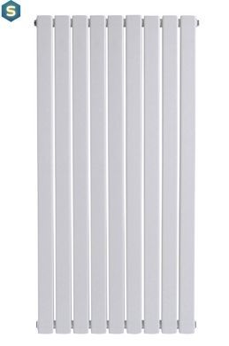 Вертикальный дизайнерский радиатор отопления Arttidesign Livorno II 9/1200/612/50 белый матовий, Белый матовый