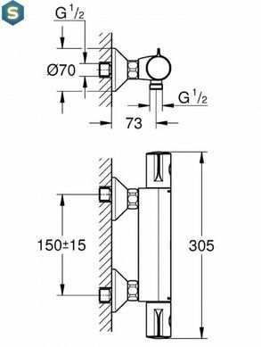 Термостат для душу Grohe Grohtherm 800 34558000