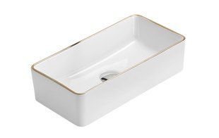 Умивальник Mexen Nadia 46 white gold Edge накладний MEX-21614605, Золотий