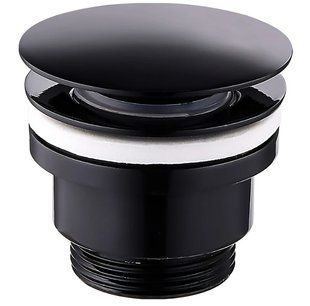 Донный клапан для раковины Mexen click-clack black универсальный MEX-79930-70, Черный матовый