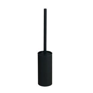 Йоржик для унітазу підлоговий VBI Round black VBI-040020BL, Черный матовый