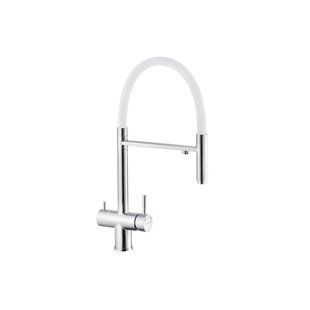 Смеситель для кухни с подключением к фильтру Kroner KRP Edelstahl Klassisch - ESG03815WHI CV027935, Нержавеющая сталь