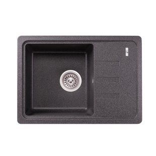 Кухонная мойка Lidz 620x435/200 GRF-13 (LIDZGRF13620435200), Графит