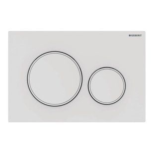 Клавіша змиву Geberit Sigma20 білий матовий 115.882.01.1, Белый матовый