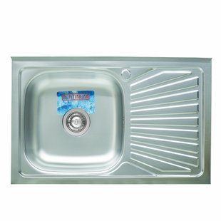 Кухонная мойка из нержавеющей стали Valeso декор 8050 R (0,7/160 мм), Decor