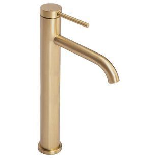 Смеситель для умывальника Rea Clif brushed gold высокий REA-B5329, Золотой