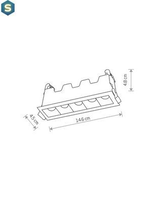 Точковий світильник Nowodvorski 10042 Mini Led 1x10w 3000K 600Lm IP20 Wh