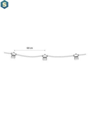 Гірлянда Nowodvorski 7873 Festoon lights E27 10x15W IP65 Bl