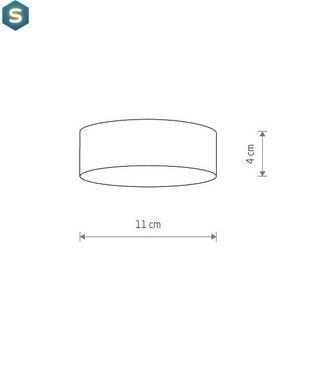 Стельовий світильник Nowodvorski 10411 Lid Round Led 1x15W 4000K 1300Lm IP20 Wh