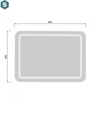 Дзеркало Мойдодир MD-LED 60х80/80x60 з LED-підсвіткою, Білий