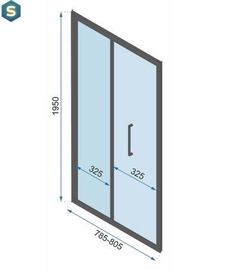 Душевая кабина Rea Rapid Fold 80x100 gold пристенная REA-KPL-09402, Золотой, Универсальная, прозрачный, золотой