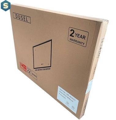 Зеркало Dusel DE-M3031 75x120 см Увеличительная линза+ сенсорное включение+подогрев, Белый