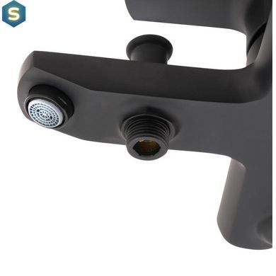 Змішувач для ванни Qtap Lipno 3023101DCB, Черный матовый