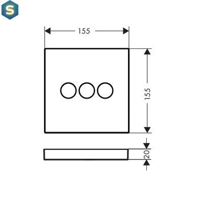 Запорноперемикаючий пристрій на 3 споживача Hansgrohe Shower Select 15764000