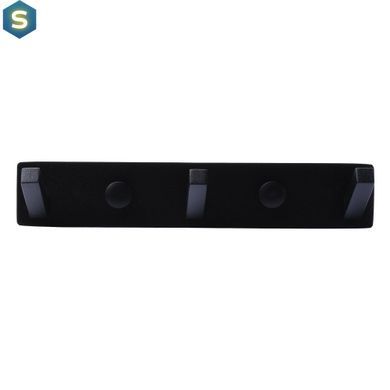 Планка с крючками Topaz TKB 9385-3-BL, Черный/золото