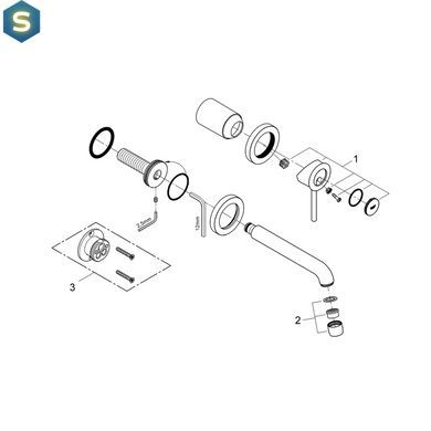 Смеситель для раковины Grohe BauClassic 2029200C, Хром