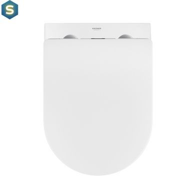 Комплект 4 в 1: Инсталляция GROHE Rapid SL 3 в 1 3884966Q + Унитаз безободочный Kroner Harz WHI523632 RIMLESS с сиденьем Slim Duroplast / Soft-close / Quick relase KH523632WHIR (388496