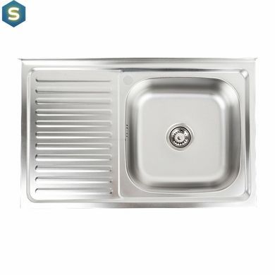 Кухонная мойка из нержавеющей стали Valeso декор 8050 R (0,7/160 мм), Decor
