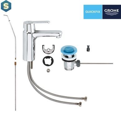 Набір змішувачів 3 в 1 для ванної кімнати Grohe QuickFix Get M-Size UA202701MQ, Хром